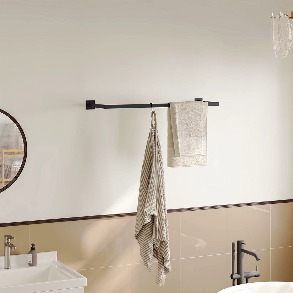 Barre Porte-Manteau Mural Noir, vue 1 sur 5