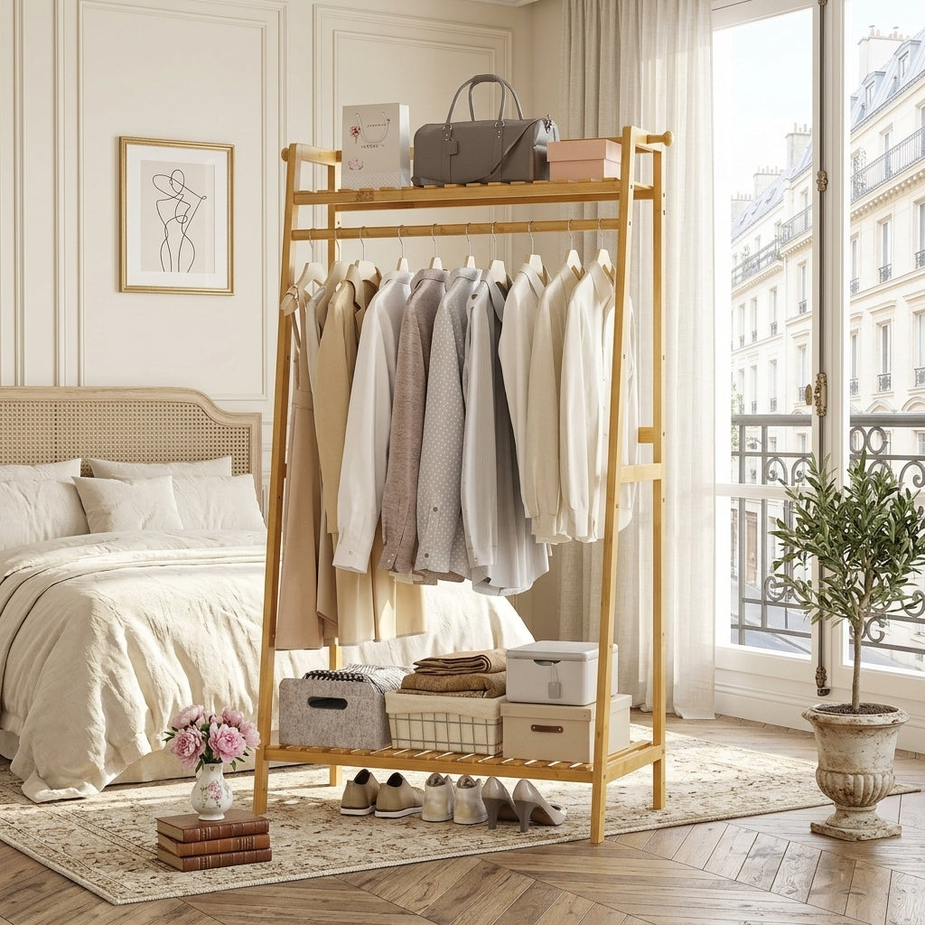 Meuble à Chaussures Clair Bois Dressing, vue 3 sur 4