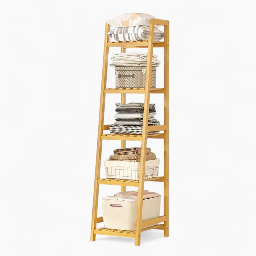 Meuble à Chaussures Clair Bois Étagères Salle de Bain, vue 4 sur 4