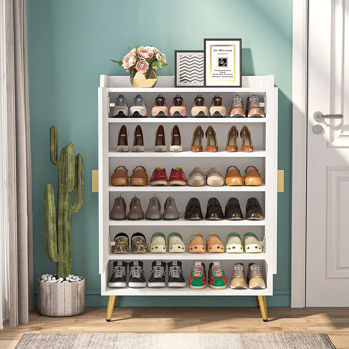 Meuble à Chaussures Étagères Réglables, vue 4 sur 7