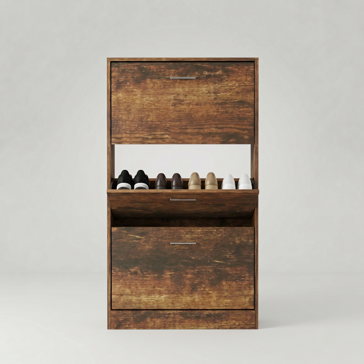 Meuble à Chaussures Foncé Chêne, vue 4 sur 4