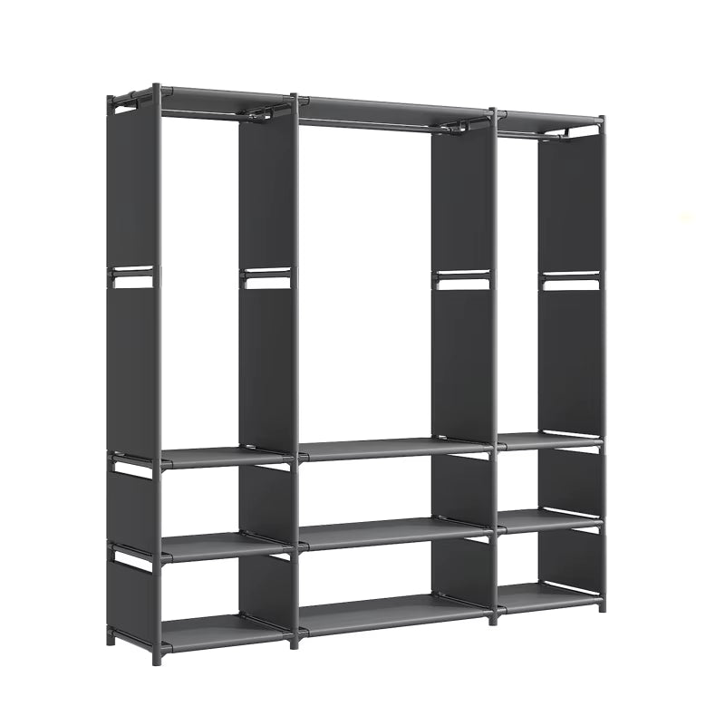 Meuble à Chaussures Noir Étagère Triple, vue 4 sur 4