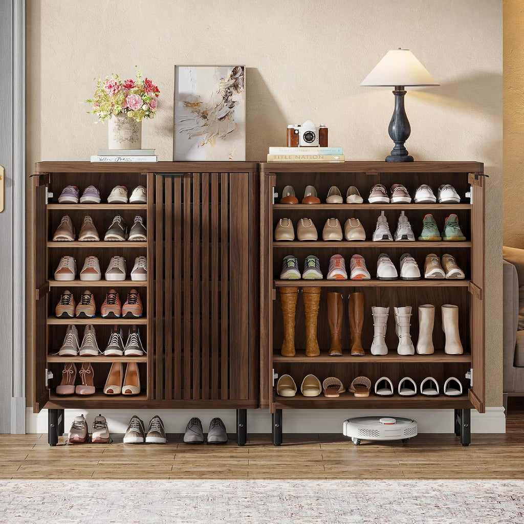 Meuble à Chaussures Portes Persiennes, vue 4 sur 14