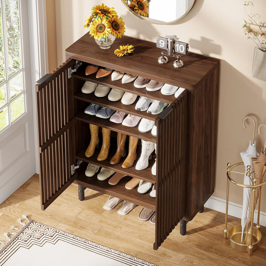 Meuble à Chaussures Portes Persiennes, vue 5 sur 14