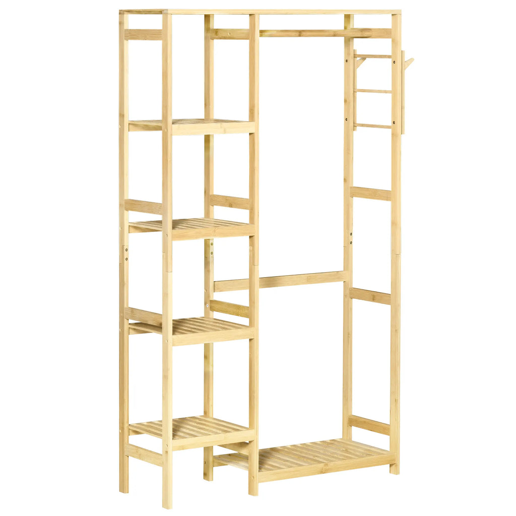 Portant à Vêtements Bambou Étagères, vue 5 sur 5