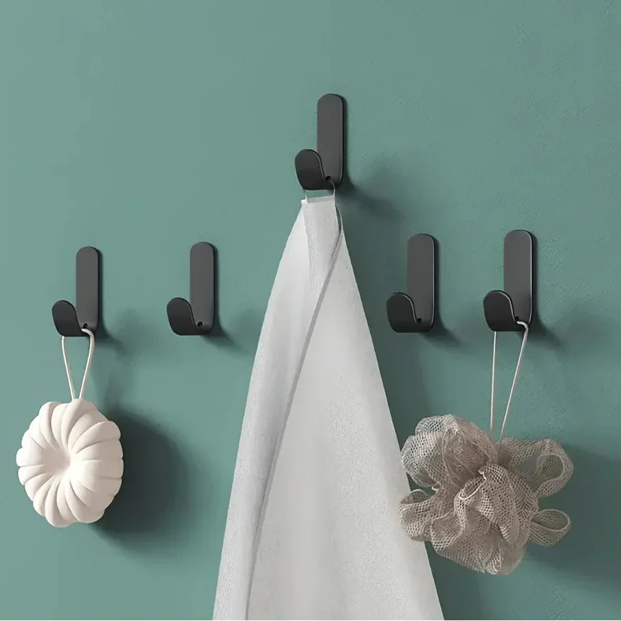 Porte-Manteau de Porte Noir Clips Métal, vue 4 sur 4