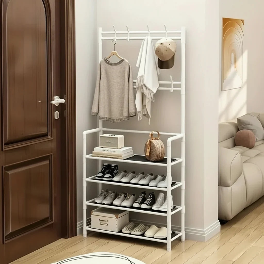 Porte-Manteau d'Entrée Blanc, vue 4 sur 4