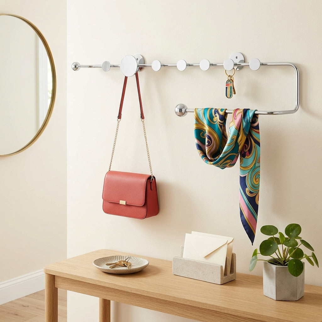Porte-Manteau Mural Aimanté Sans Perçage, vue 2 sur 5