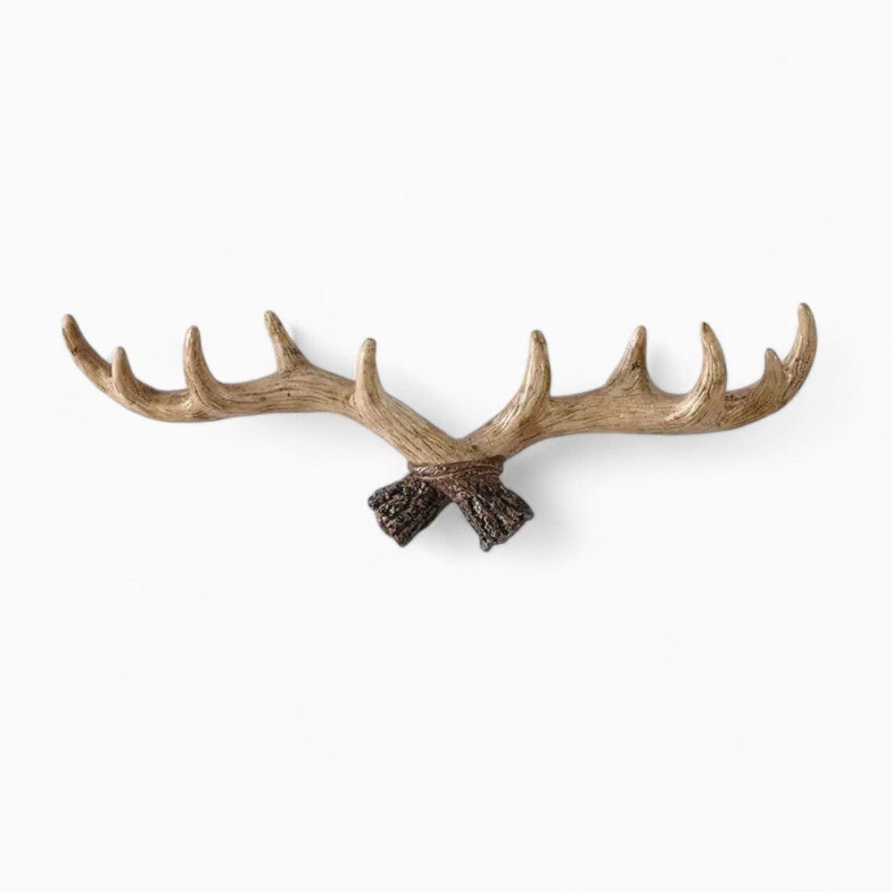 Porte-Manteau Mural Beige Bois Cerf, vue 4 sur 4