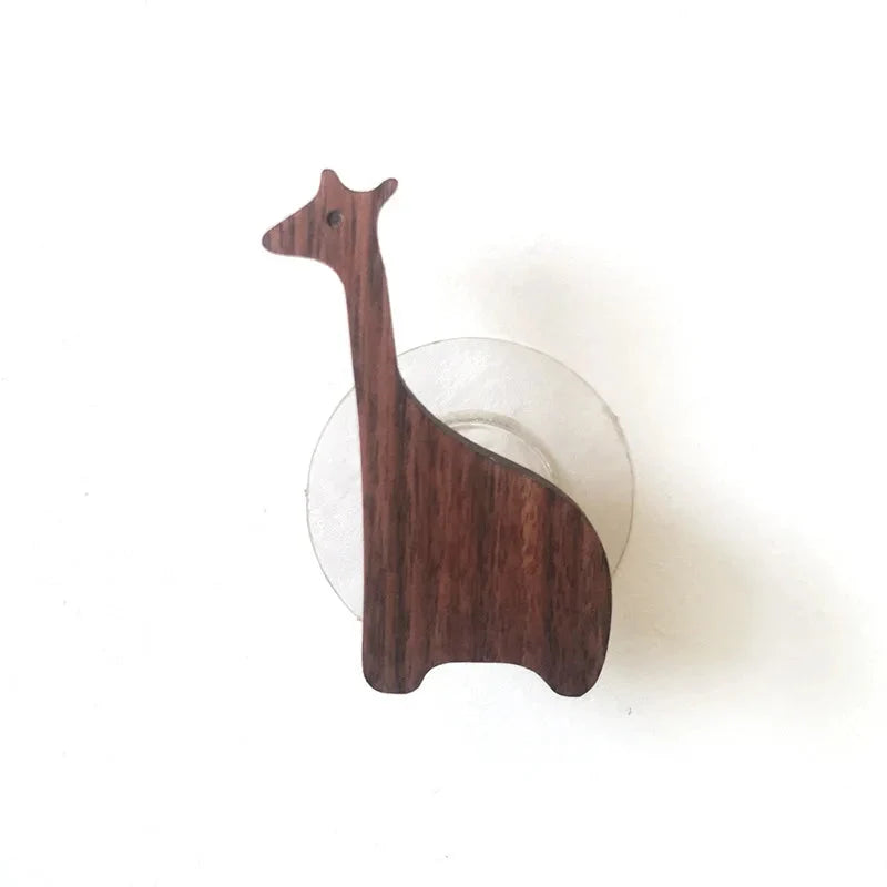 Porte-Manteau Mural Bois Animaux, vue 2 sur 5