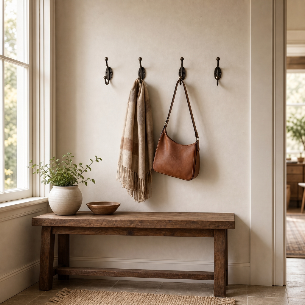 Porte-Manteau Mural Bronze Patère Antique, vue 2 sur 4