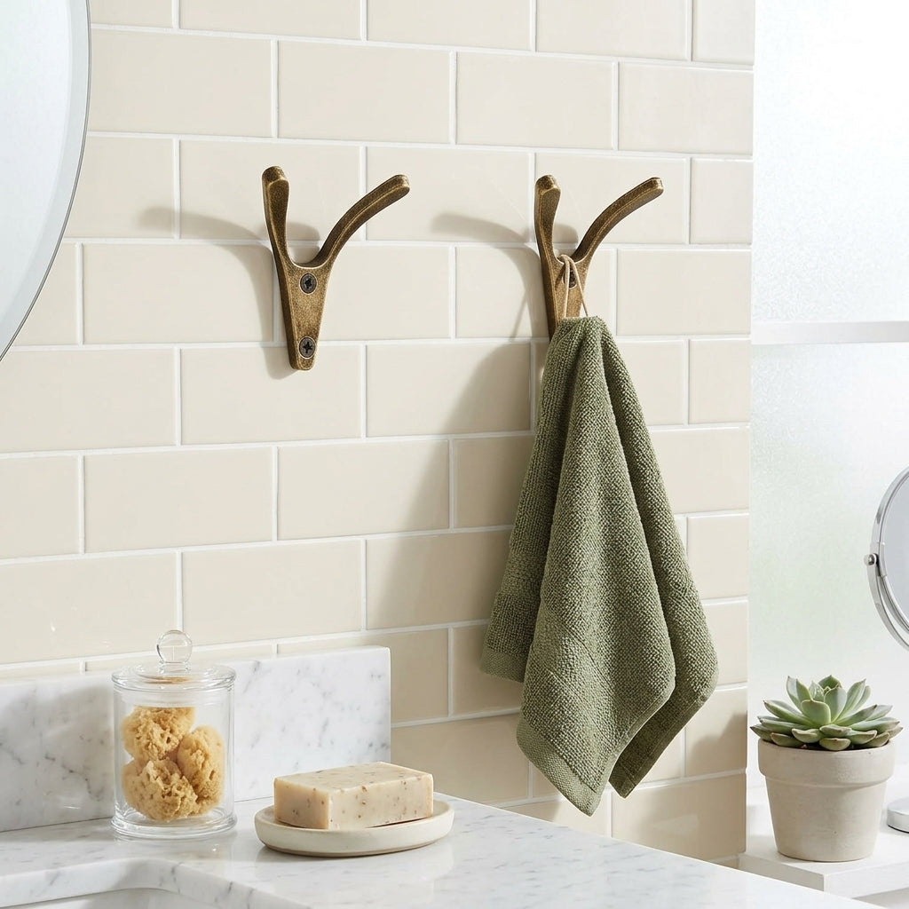 Porte-Manteau Mural Bronze Vintage, vue 2 sur 4