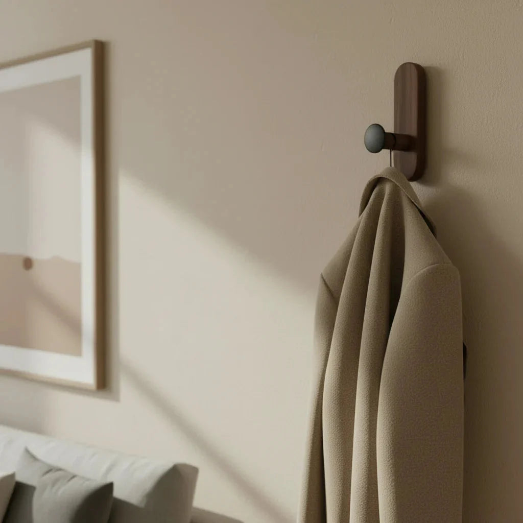 Porte-Manteau Mural Brun Chambre, vue 4 sur 4
