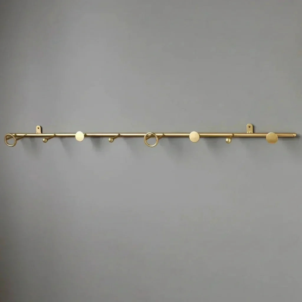 Porte-Manteau Mural Doré Barre Métal, vue 5 sur 5