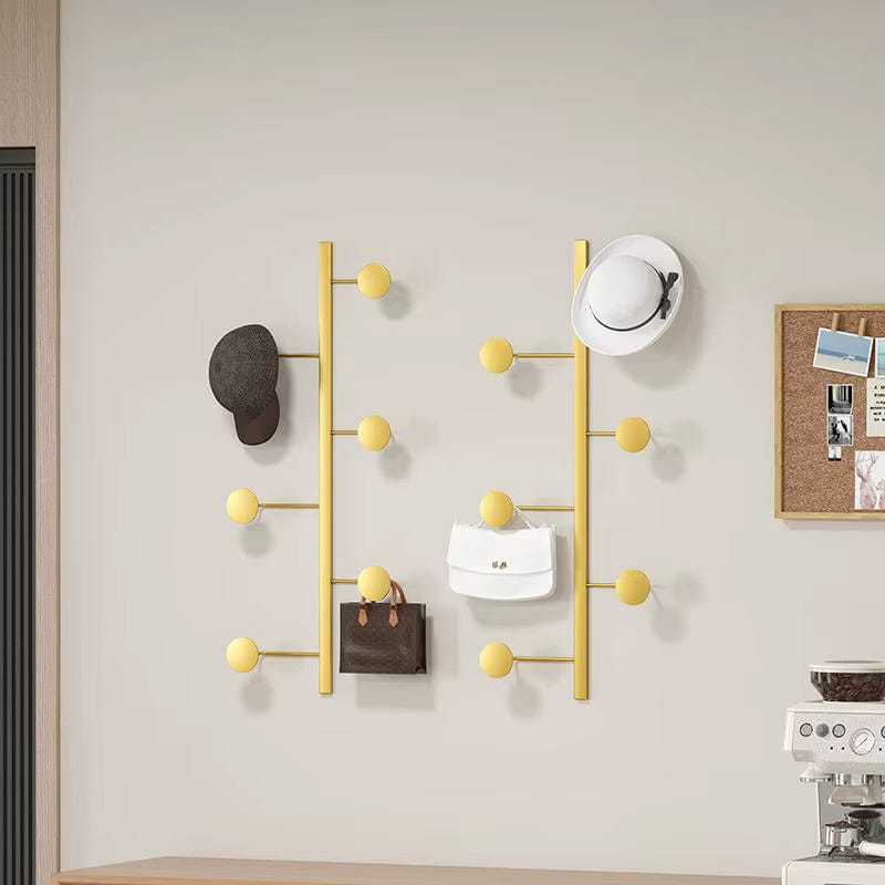 Porte-Manteau Mural Doré Barre Verticale, vue 4 sur 5