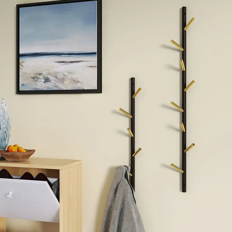 Porte-Manteau Mural Doré Bois Flotté, vue 3 sur 4