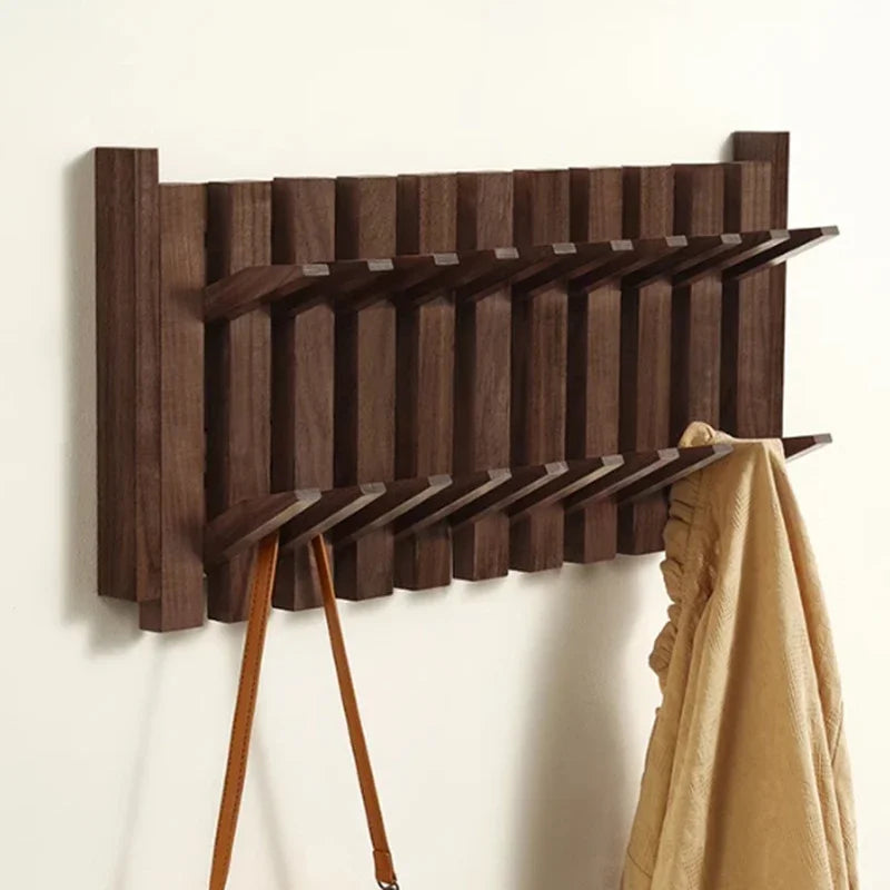 Porte-Manteau Mural Marron Piano, vue 2 sur 5