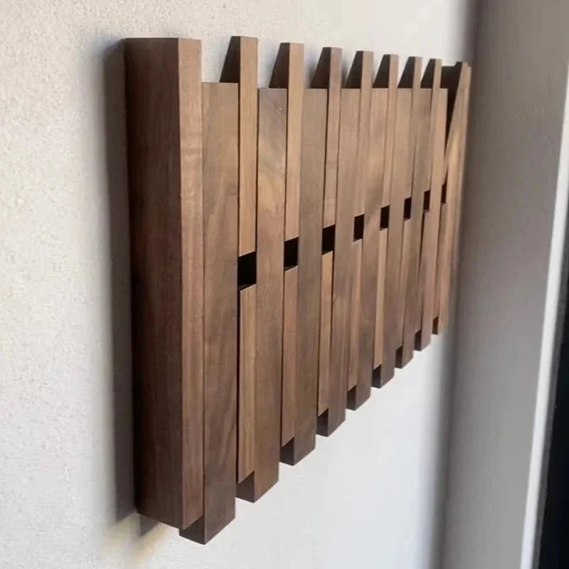 Porte-Manteau Mural Marron Piano, vue 4 sur 5