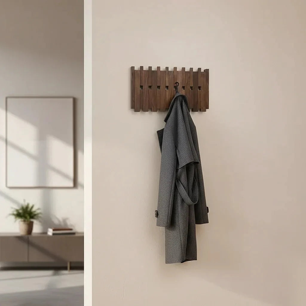 Porte-Manteau Mural Marron Piano, vue 5 sur 5