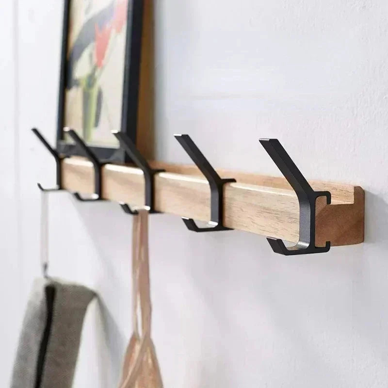 Porte-Manteau Mural Noir Miroir, vue 2 sur 4