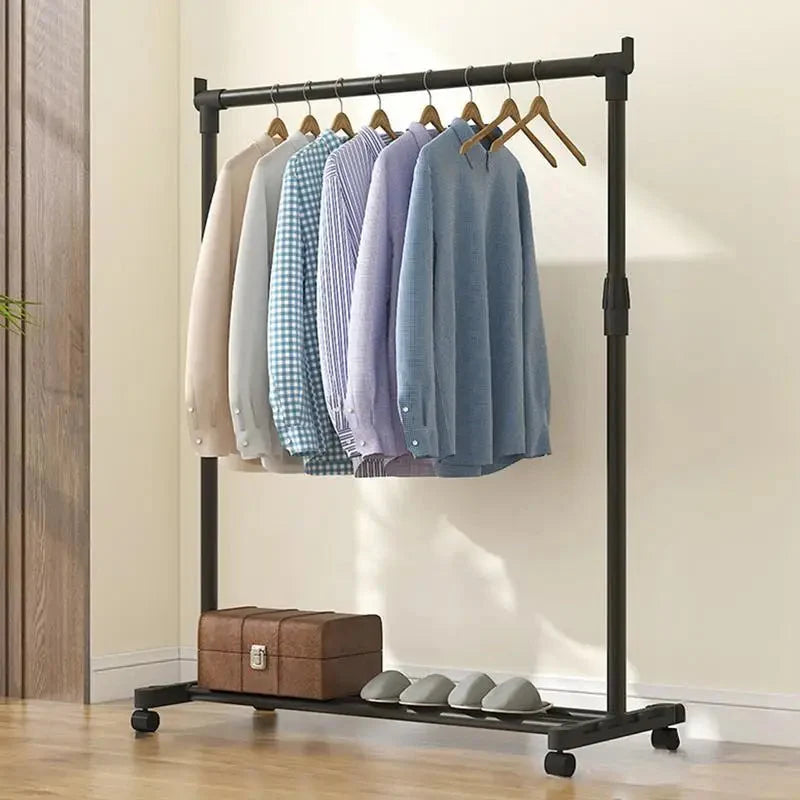 Porte-Manteau Noir Roulettes, vue 4 sur 4