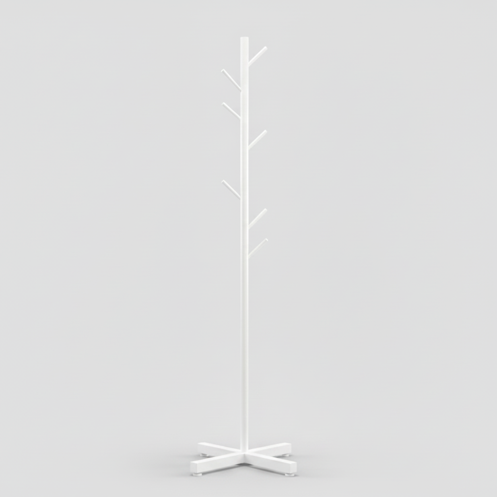 Porte-Manteau sur Pied Arbre Acier Bureau, vue 4 sur 7
