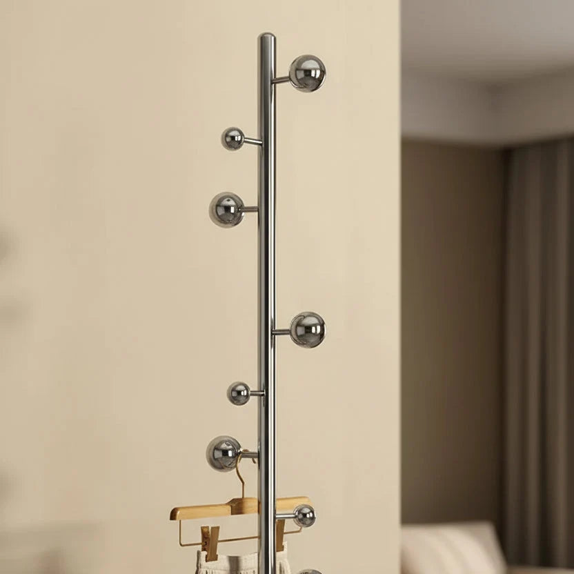 Porte-Manteau sur Pied Argent Acier Brossé, vue 5 sur 6