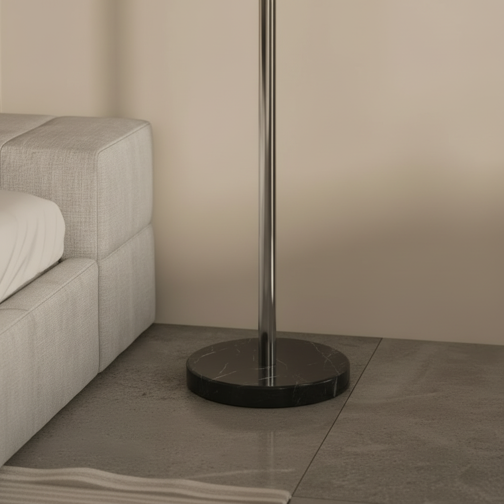 Porte-Manteau sur Pied Argent Acier Brossé, vue 6 sur 6