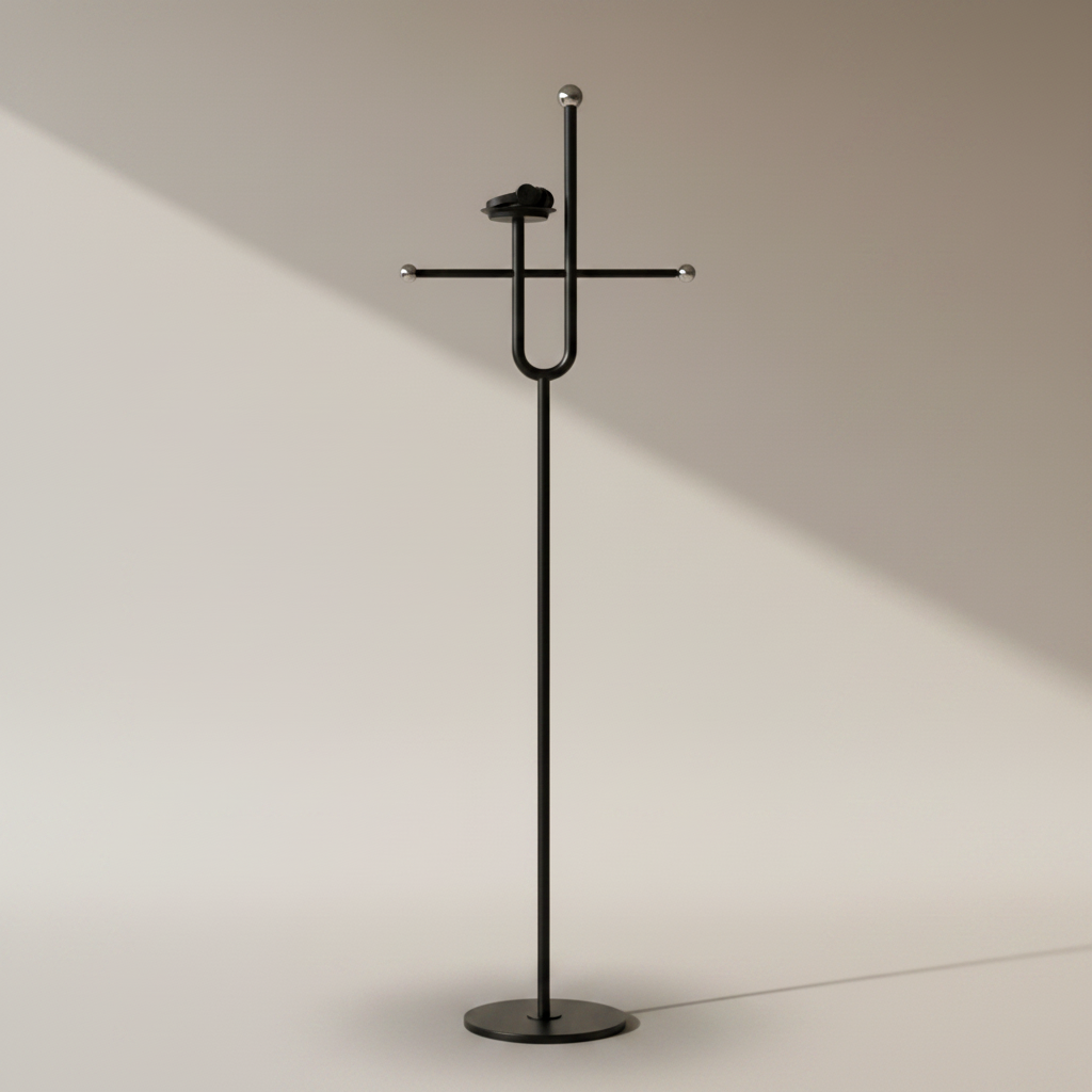 Porte-Manteau sur Pied Base Marbre Contrastée, vue 4 sur 7