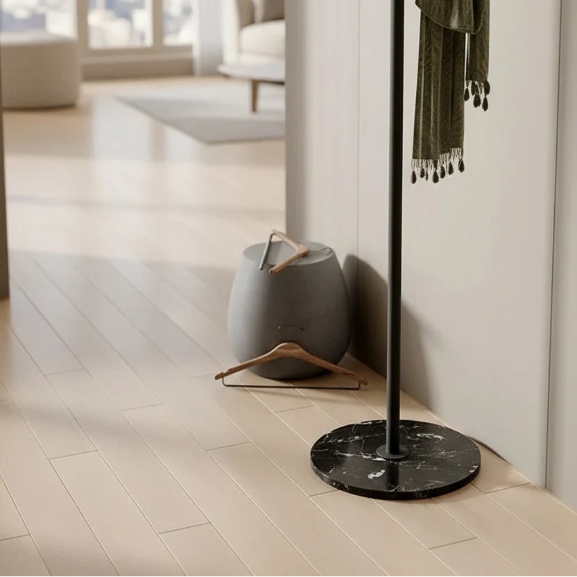 Porte-Manteau sur Pied Base Marbre Contrastée, vue 7 sur 7