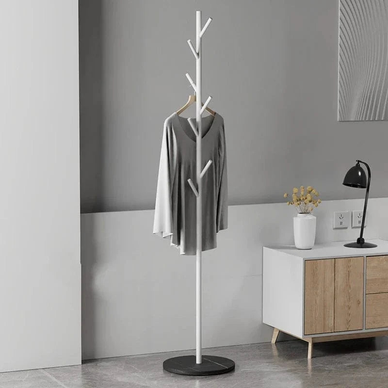Porte-Manteau sur Pied Blanc Arbre, vue 3 sur 5