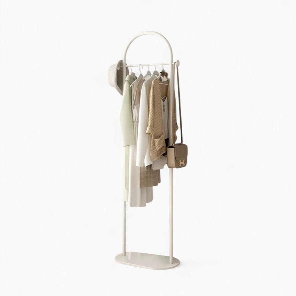 Porte-Manteau sur Pied Blanc Courbé, vue 4 sur 4