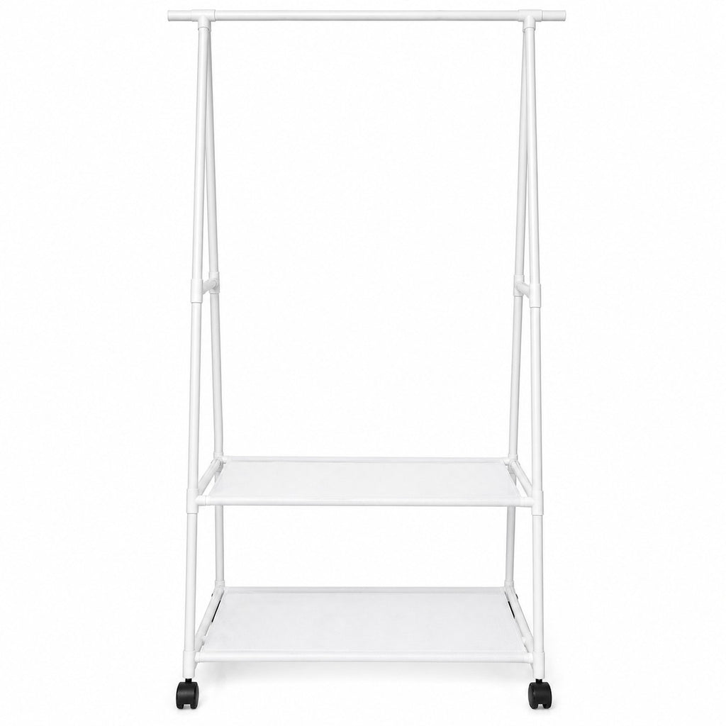 Porte-Manteau sur Pied Blanc Étagères Enfant, vue 3 sur 4