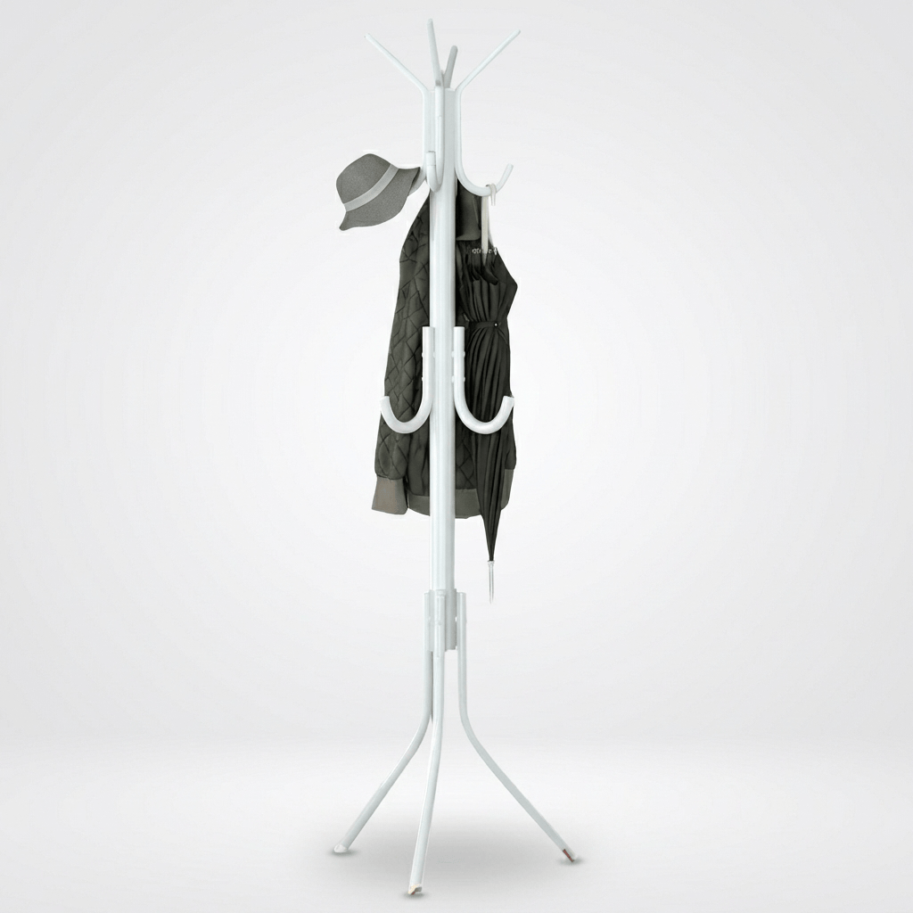 Porte-Manteau sur Pied Blanc Perroquet, vue 4 sur 4
