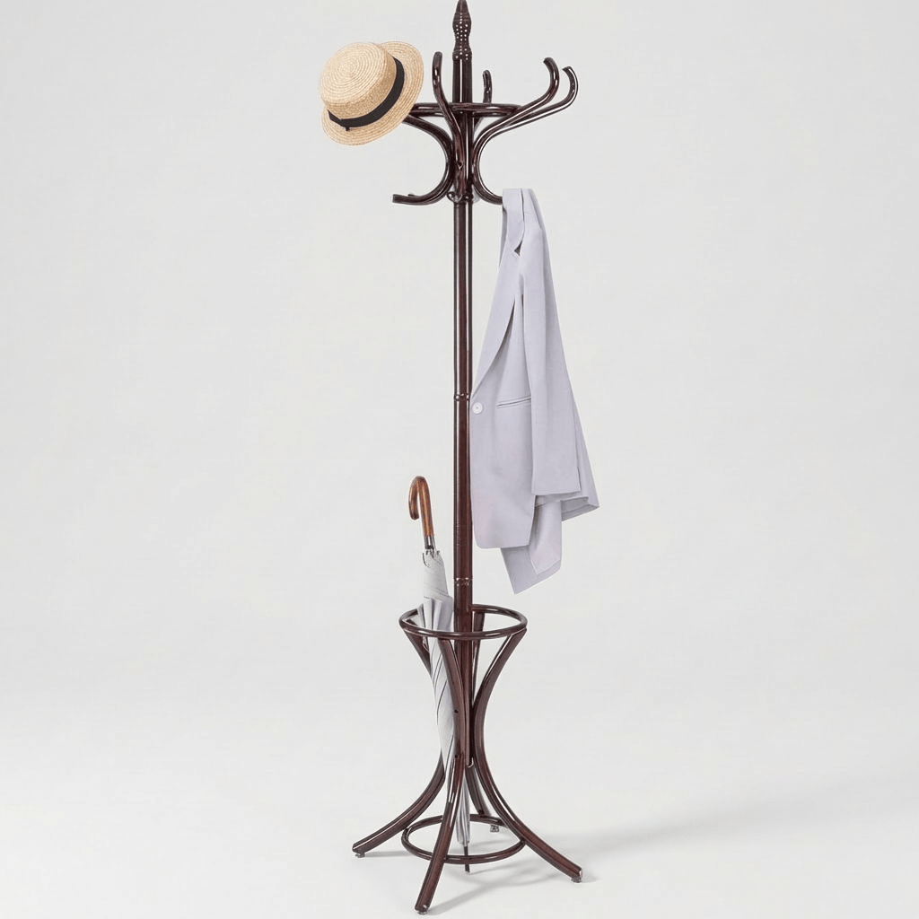 Porte-Manteau sur Pied Brun Perroquet, vue 4 sur 4