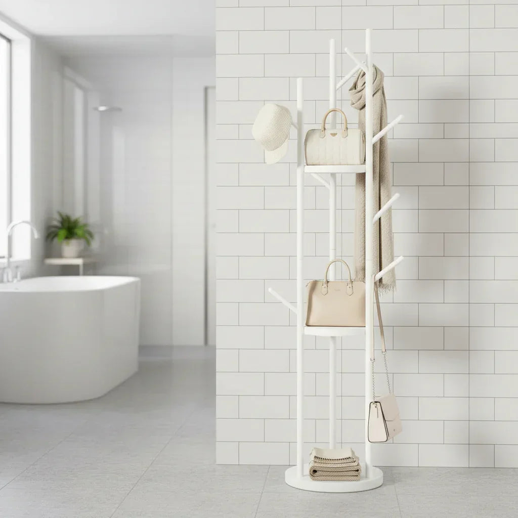 Porte-Manteau sur Pied Métal Salle de Bain, vue 3 sur 6