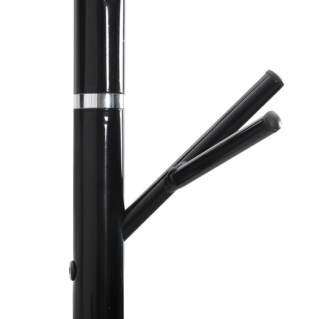 Porte-Manteau sur Pied Noir Arbre Rameaux Socle Rond, vue 5 sur 5