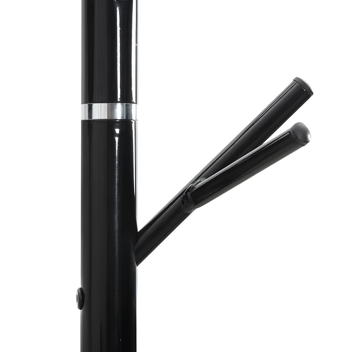 Porte-Manteau sur Pied Noir Arbre Rameaux Socle Rond, vue 5 sur 5
