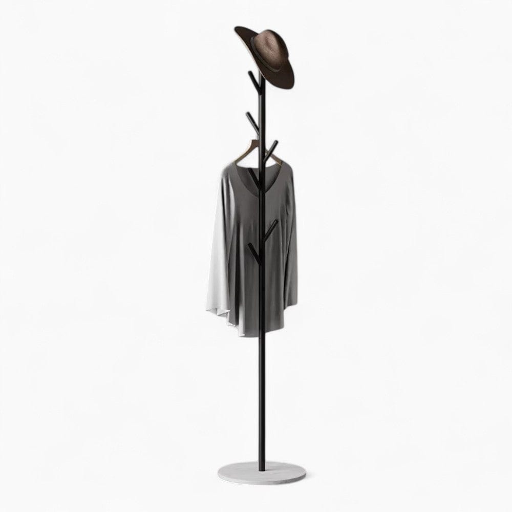 Porte-Manteau sur Pied Noir Arbre Scandinave, vue 3 sur 4