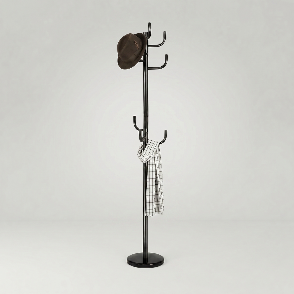 Porte-Manteau sur Pied Noir Métal Perroquet, vue 4 sur 4