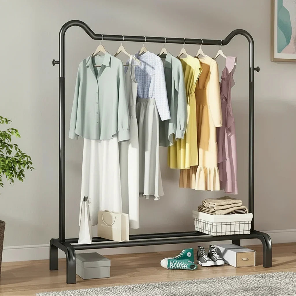 Porte-Manteau sur Pied Noir Penderie, vue 2 sur 5