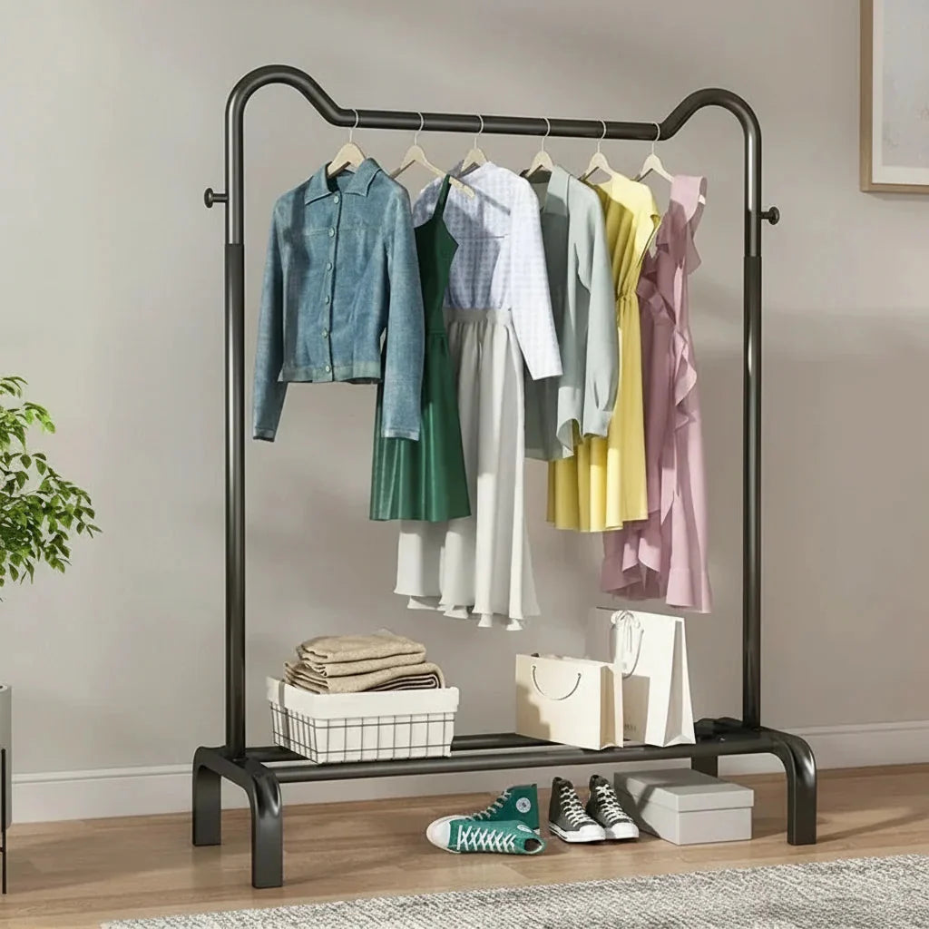 Porte-Manteau sur Pied Noir Penderie, vue 4 sur 5