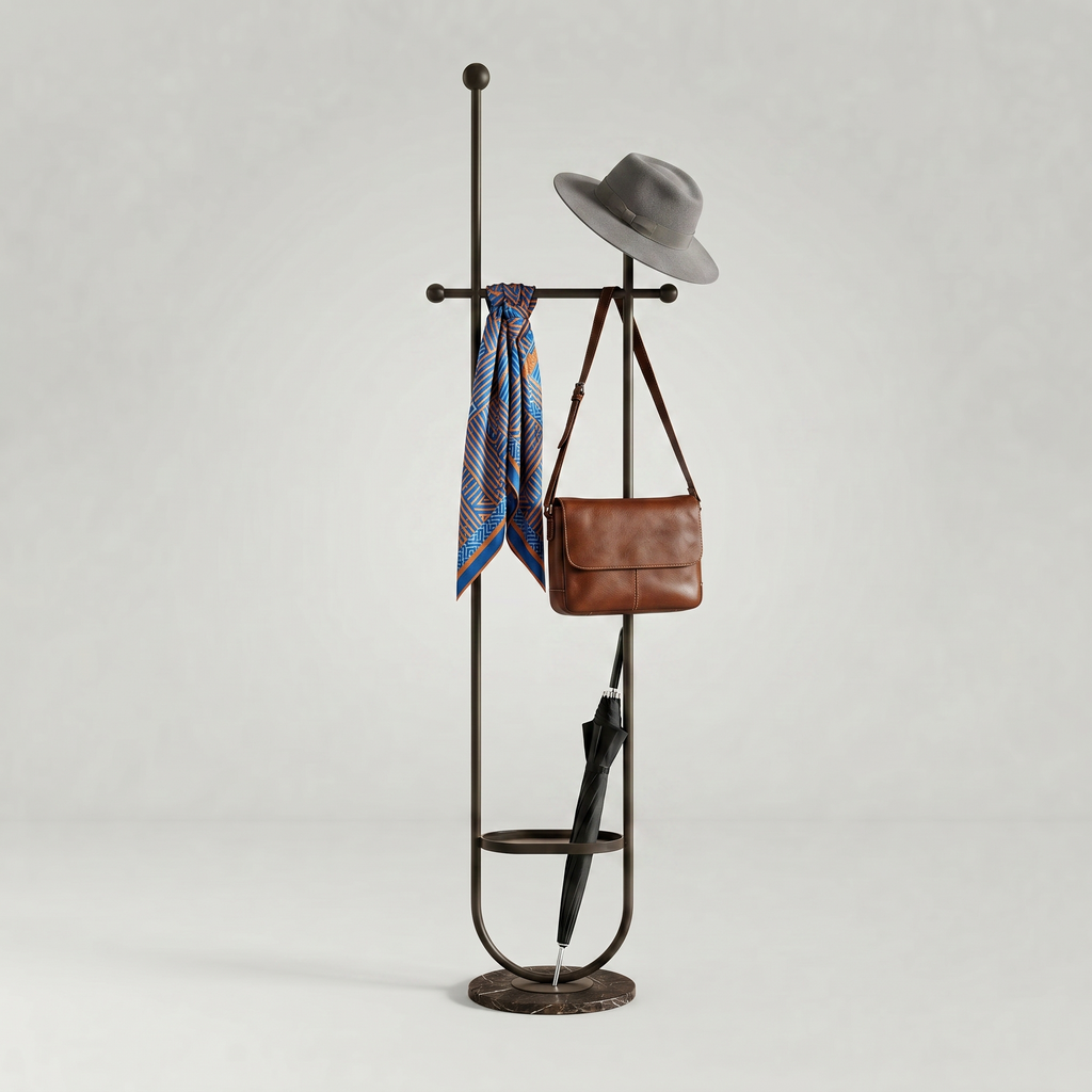 Porte-Manteau sur Pied Noir Porte-Parapluie, vue 4 sur 4