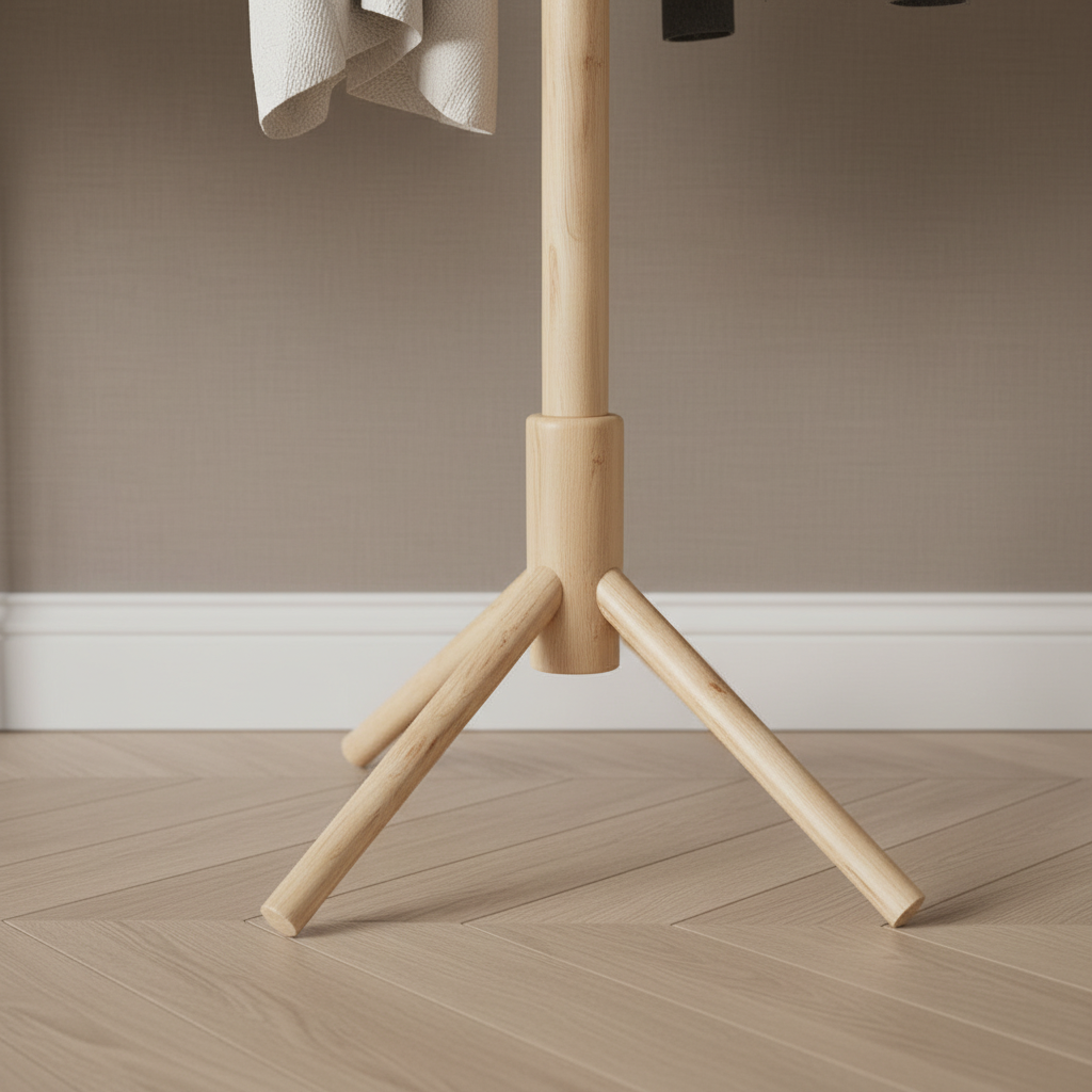Porte-Manteau sur Pied Scandinave Barre de Pendaison, vue 3 sur 5