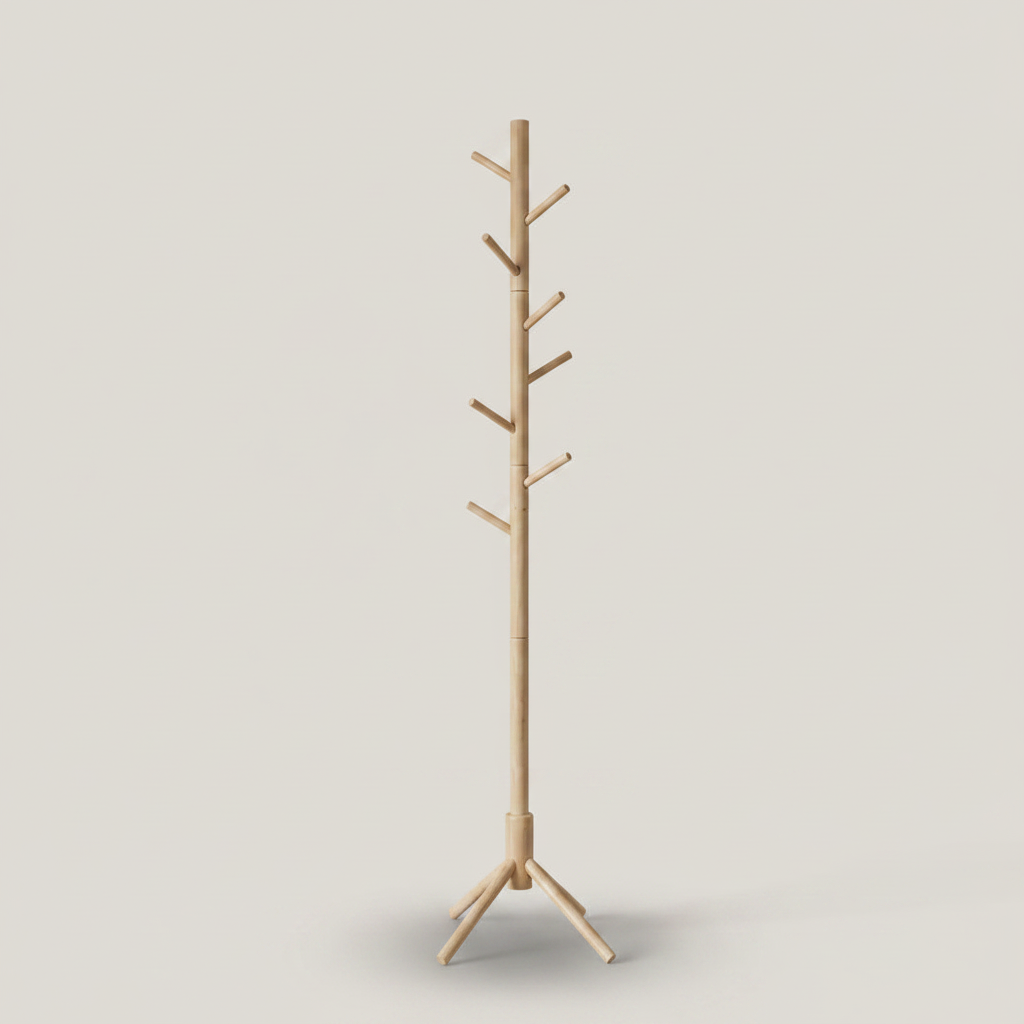 Porte-Manteau sur Pied Scandinave Barre de Pendaison, vue 4 sur 5