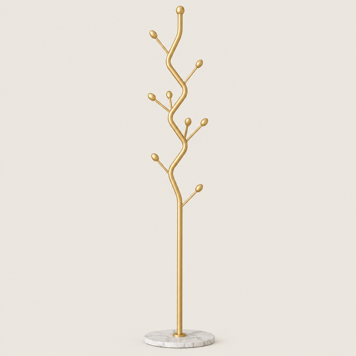 Porte-Manteau sur Pied Socle Rond Marbre, vue 5 sur 7