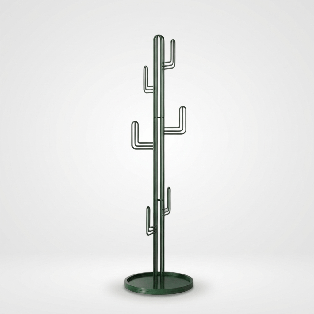 Porte-Manteau sur Pied Vert Cactus, vue 5 sur 5